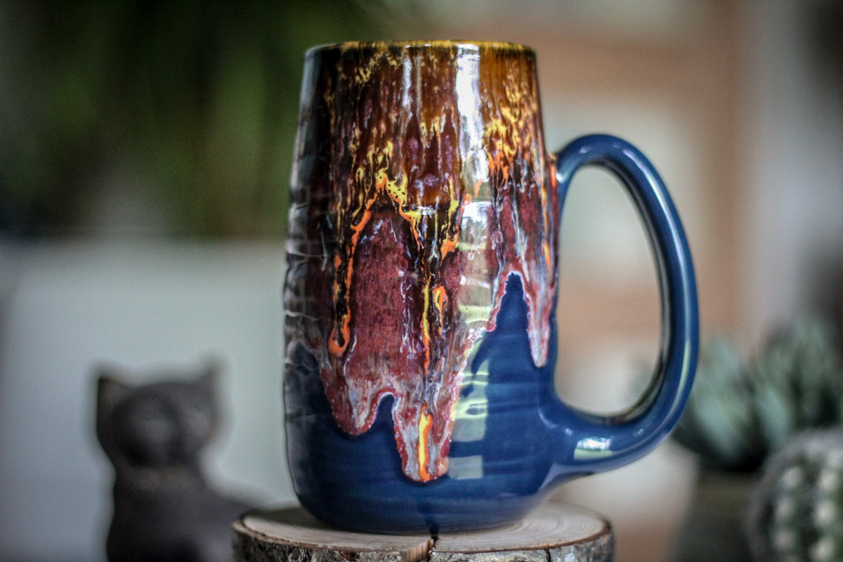 21-C Solar Storm Textured Mug, 18 oz.