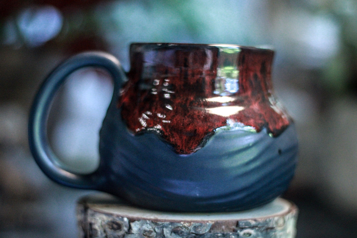 21-E Molten Gothic Fat-Bottomed Textured Mug - TOP SHELF, 18 oz.