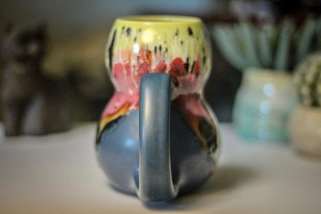 20-B Pink Moon Gourd Mug, 18 oz.