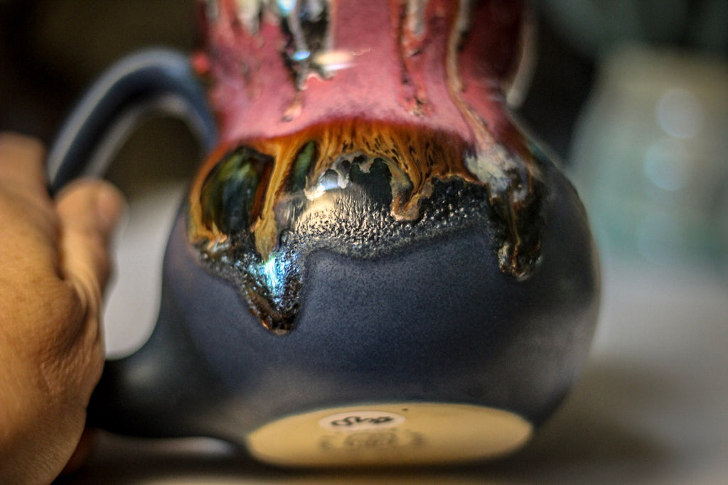 20-B Pink Moon Gourd Mug, 18 oz.