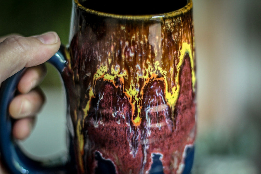 21-C Solar Storm Textured Mug, 18 oz.