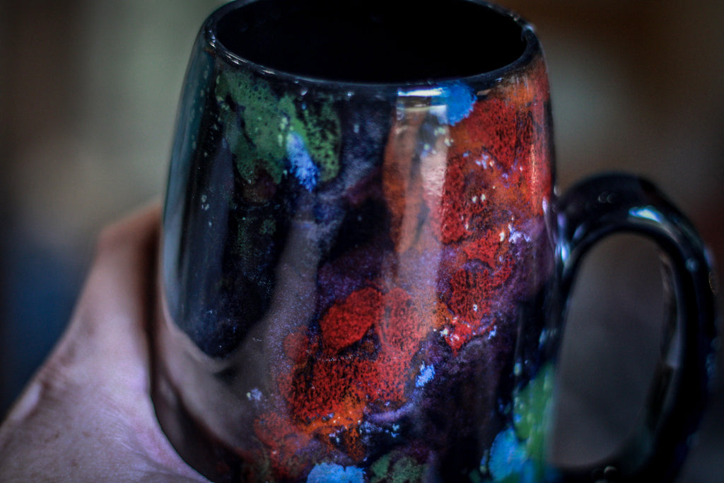 32-A Rainbow Stellar Notched Mug - TOP SHELF, 26 oz.