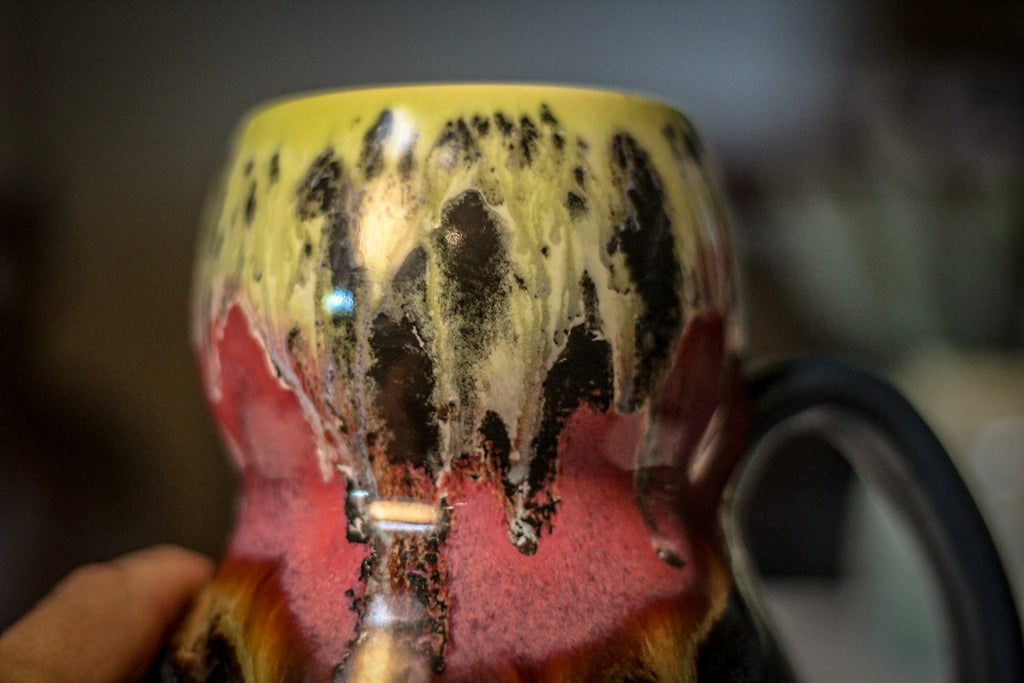 20-B Pink Moon Gourd Mug, 18 oz.