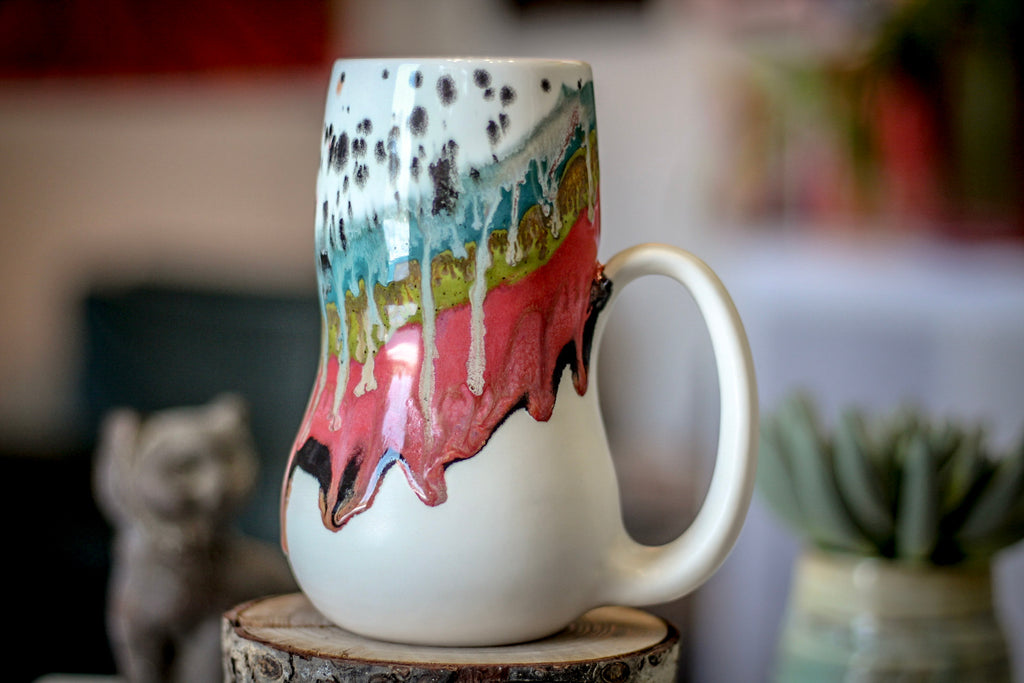 03-B Snowy Grotto Variation Gourd Mug, 20 oz.