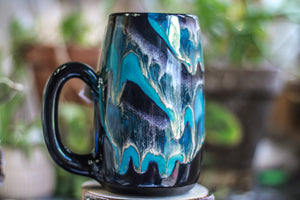 20-D Turquoise Grotto Notched Mug, 25 oz.