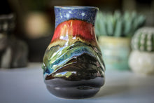 Load image into Gallery viewer, 23-A Starry Night Variation Flared Textured Mug - ODDBALL, 18 oz. - 20% off