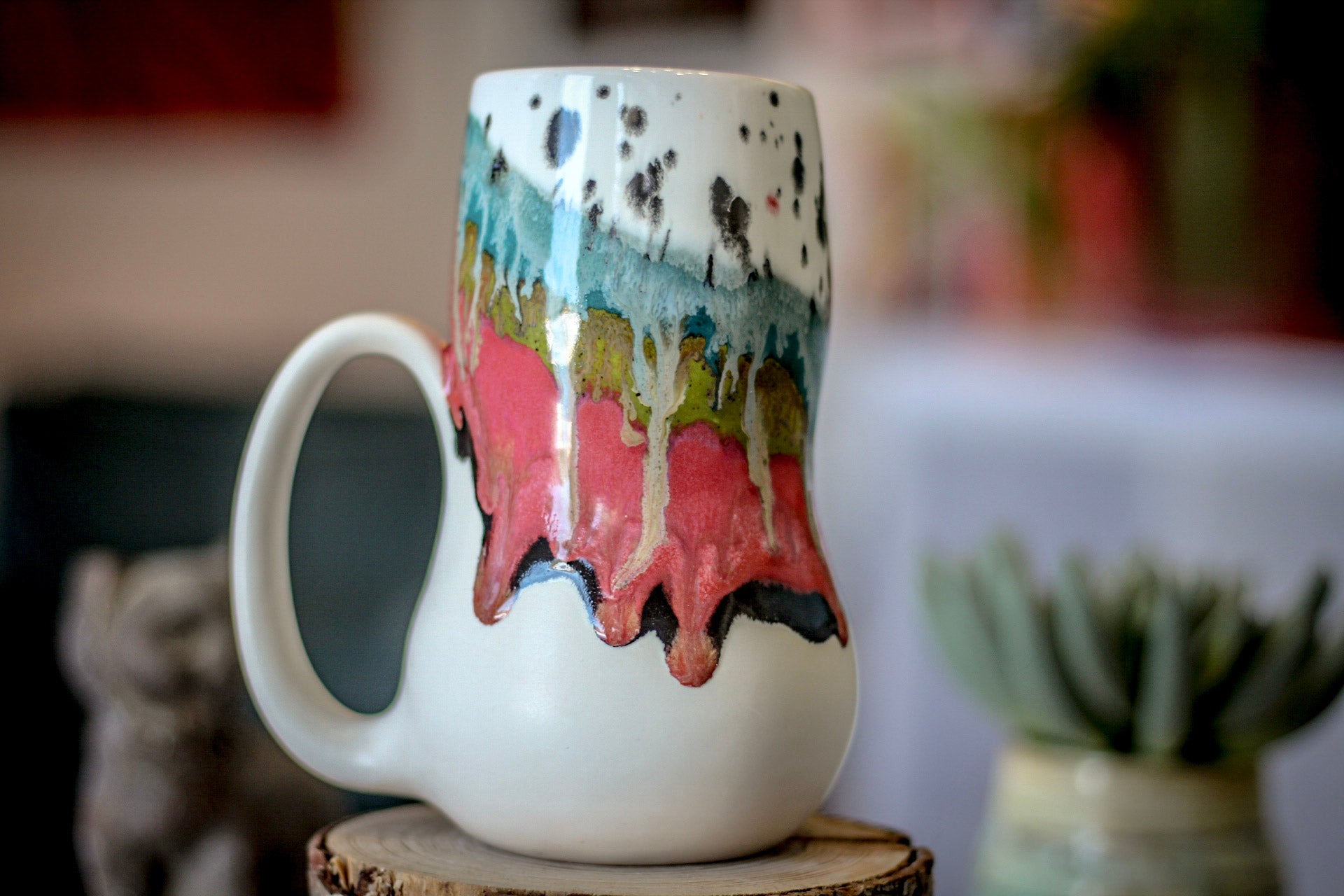 03-B Snowy Grotto Variation Gourd Mug, 20 oz.