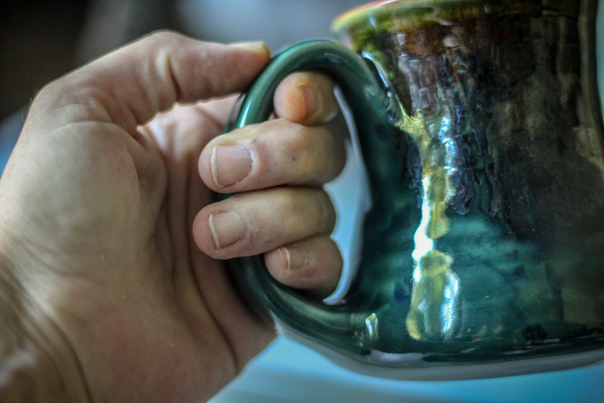25-F Spanish Moss Barely Flared Mug, 13 oz.