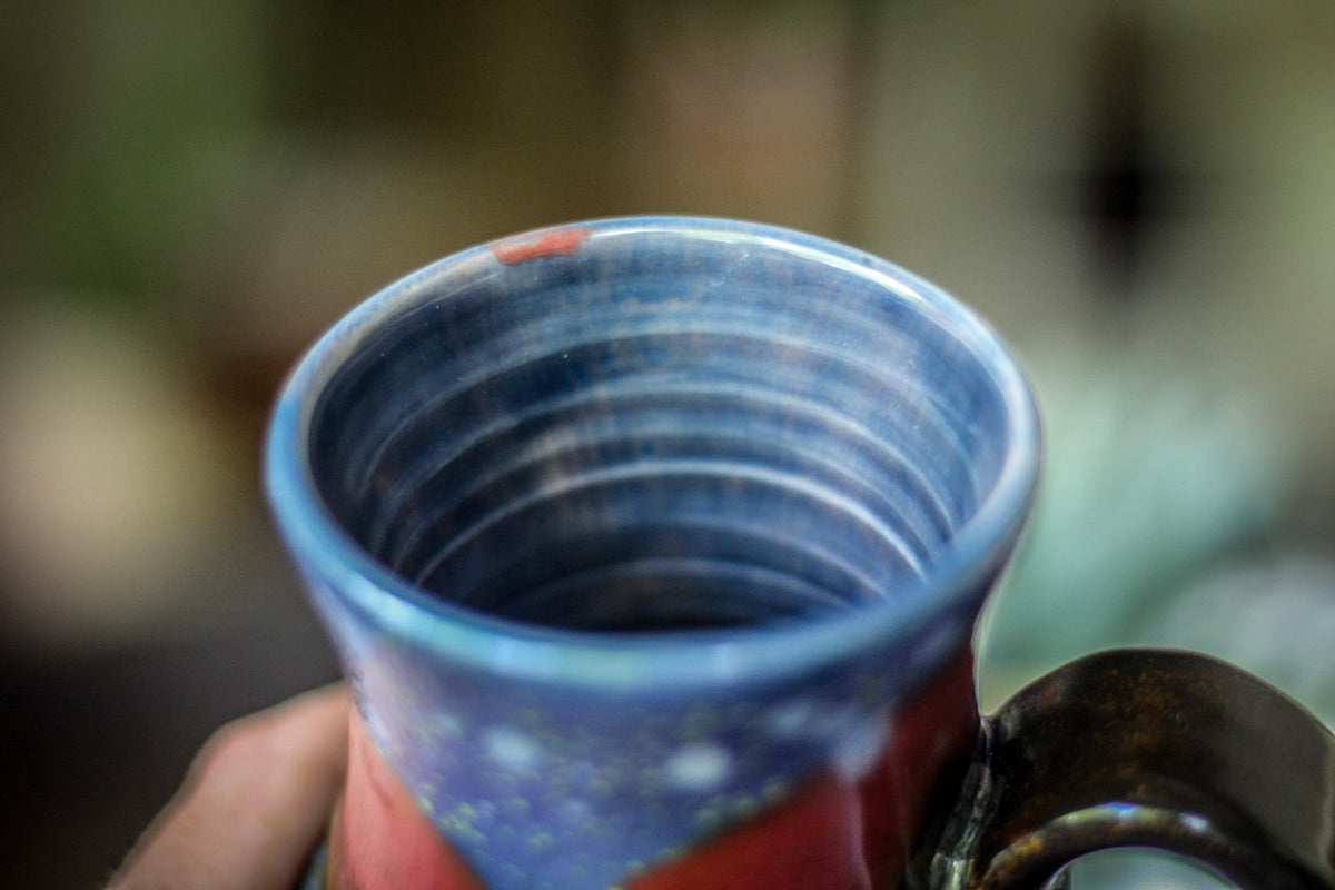 23-A Starry Night Variation Flared Textured Mug - ODDBALL, 18 oz. - 20% off