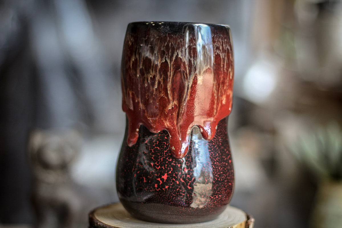 22-C Molten Magic Notched Gourd Mug - TOP SHELF, 17 oz.