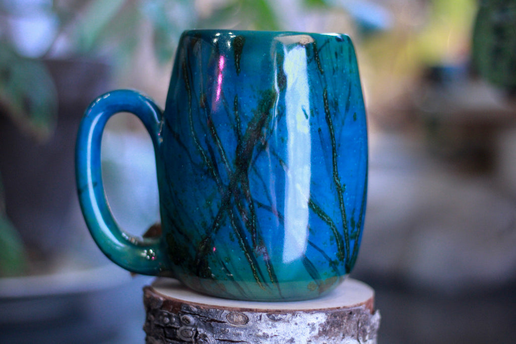 21-B Labradorite Notched Mug - TOP SHELF MISFIT, 22 oz.