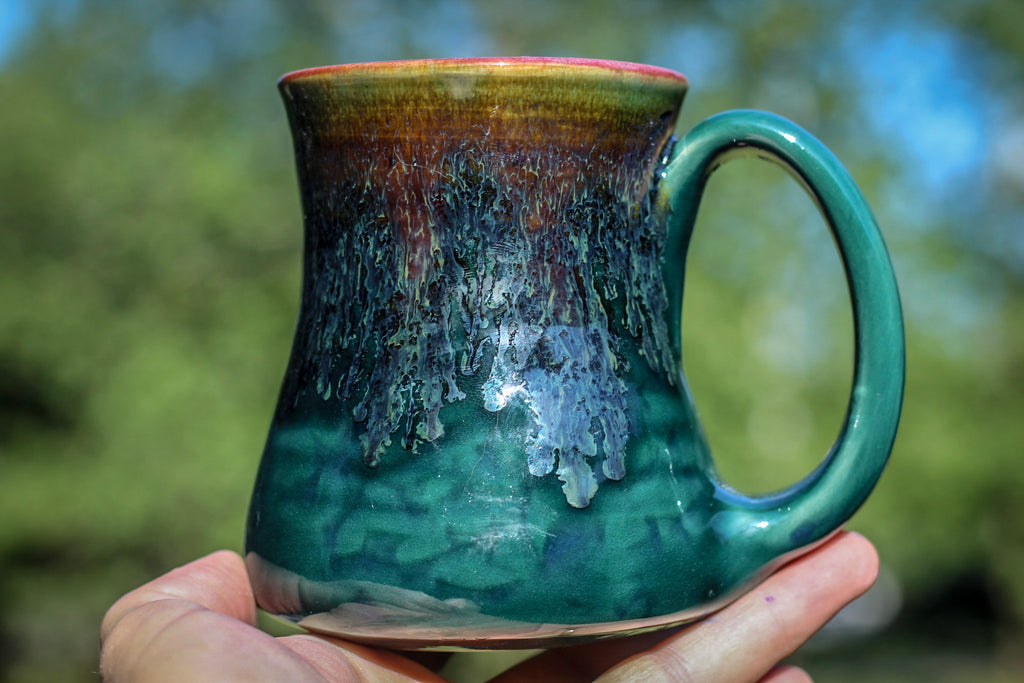 25-F Spanish Moss Barely Flared Mug, 13 oz.