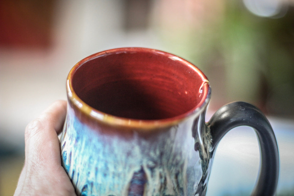 23-D New Wave Notched Stein Mug, 15 oz.