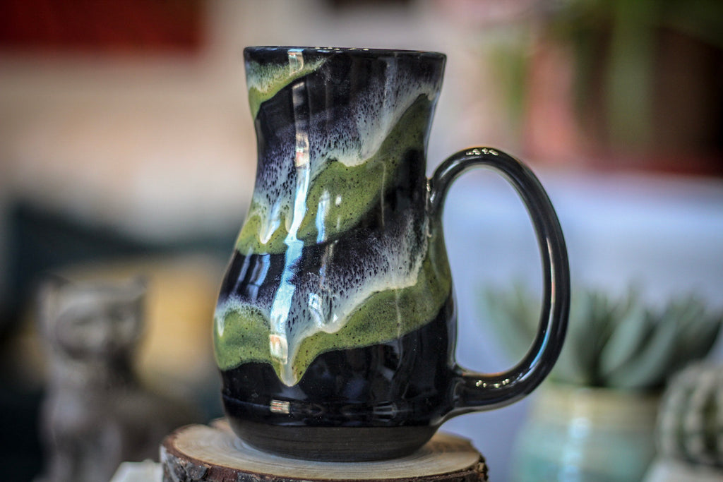 21-E Mossy Grotto Barely Flared Acorn Mug, 17 oz.