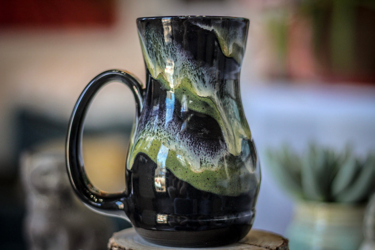 21-E Mossy Grotto Barely Flared Acorn Mug, 17 oz.