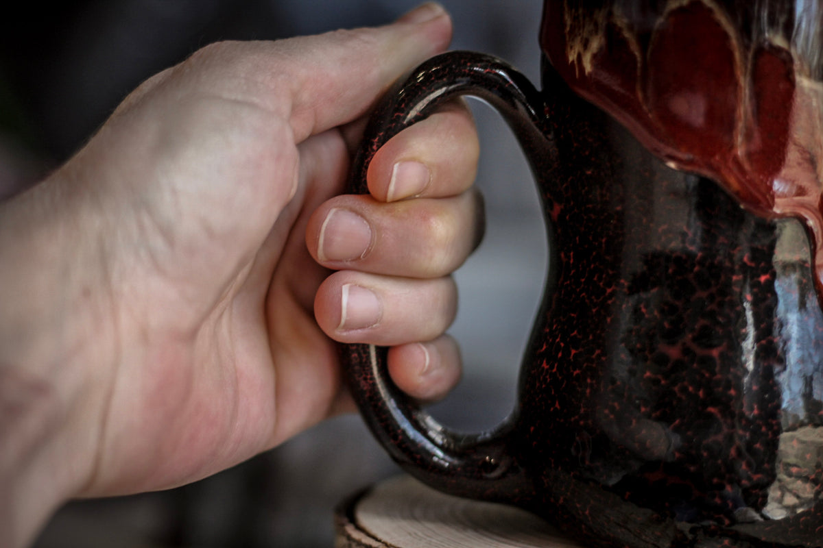 22-C Molten Magic Notched Gourd Mug - TOP SHELF, 17 oz.