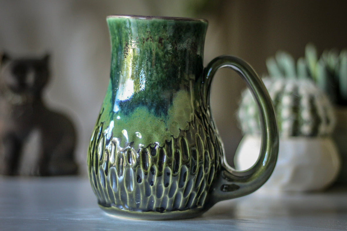 26-E PROTOTYPE Barely Flared Textured Mug, 17 oz.