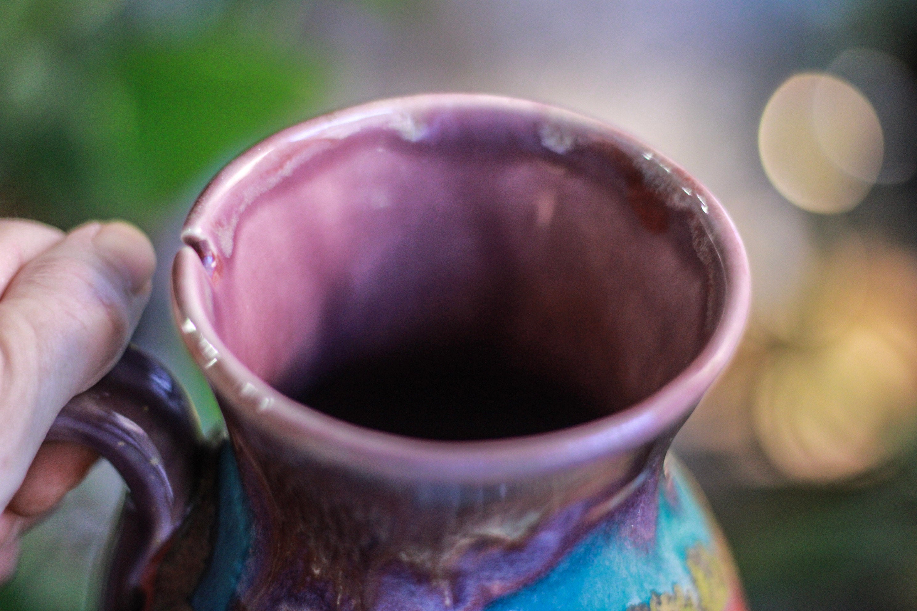 03-B Rainbow Grotto Flared Notched Mug, 23 oz.