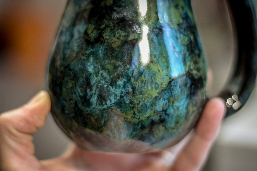 22-B Moss Agate Flared Mug, 18 oz.