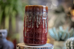 21-F Rustic Red Textured Stein Mug, 15 oz.