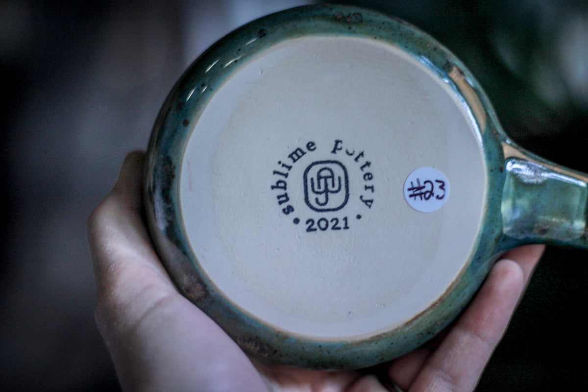 EXPERIMENTAL AUCTION #23 - Squat Gourd Mug, 13 oz.