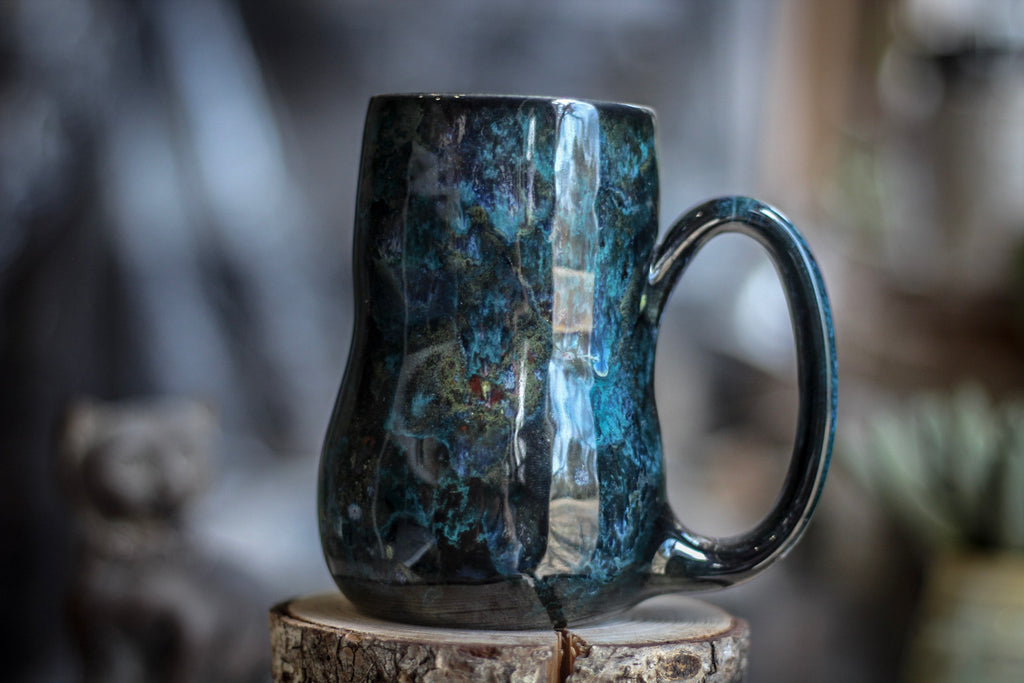 23-B Moss Agate Gourd Mug, 14 oz.