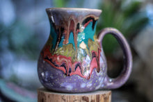 Load image into Gallery viewer, 25-A Purple Rainbow Grotto Flared Mug, 19 oz.