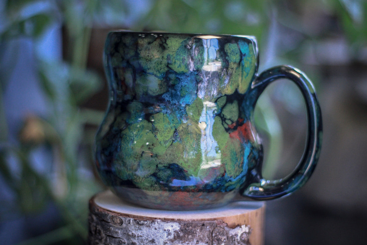 24-B Chrysocolla Gourd Mug, 21 oz.