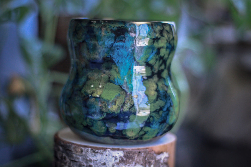 24-B Chrysocolla Gourd Mug, 21 oz.