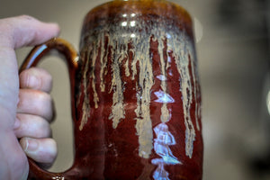 21-F Rustic Red Textured Stein Mug, 15 oz.