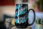 22-E Teal Grotto Notched Mug, 16 oz.