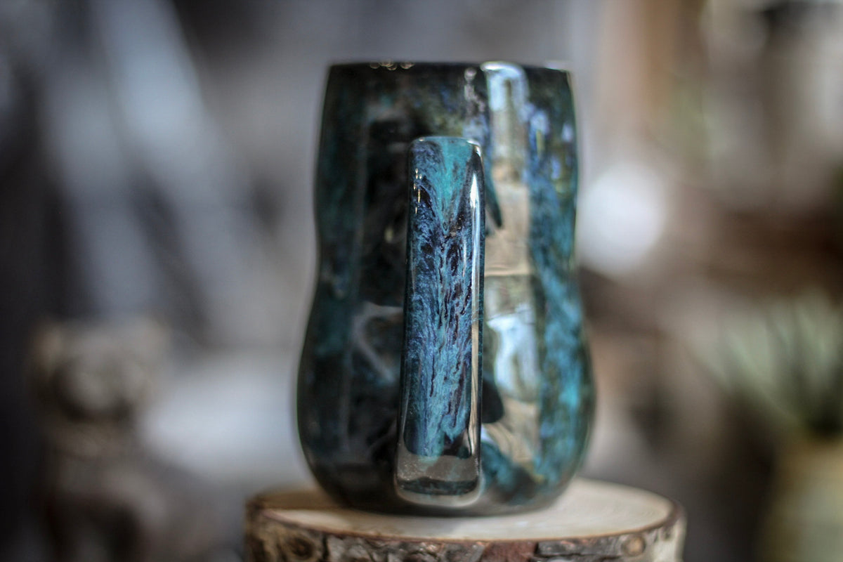 23-B Moss Agate Gourd Mug, 14 oz.