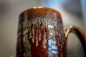 21-F Rustic Red Textured Stein Mug, 15 oz.