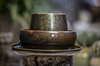 23-B Rainbow Grotto Hermit Set, 12 oz. cup/ 15 oz. bowl