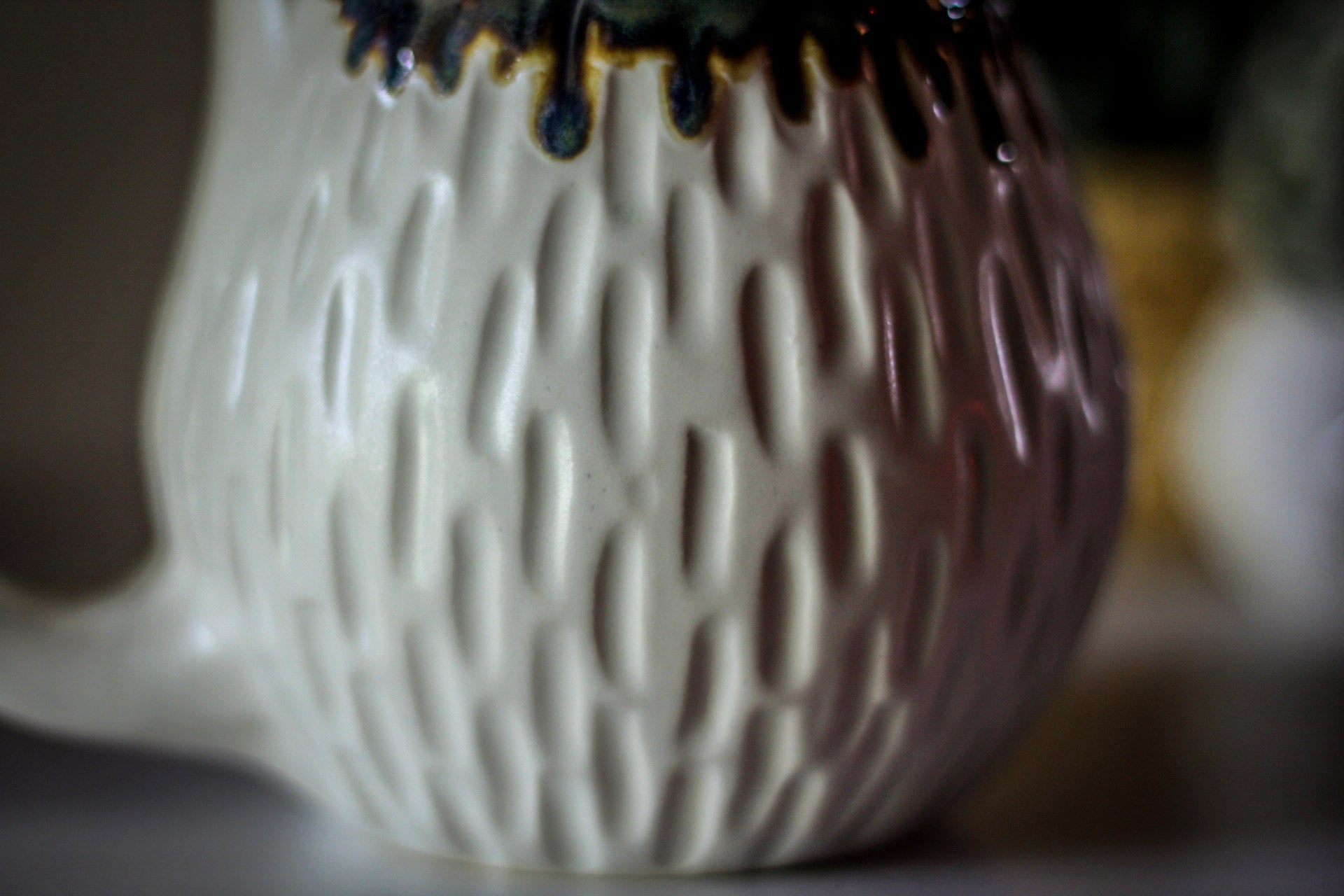 03-C PROTOTYPE Barely Flared Notched Textured Mug, 26 oz.