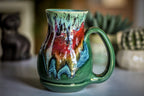 03-A Alpine Mountain Meadow Flared Acorn Mug - TOP SHELF, 19 oz.