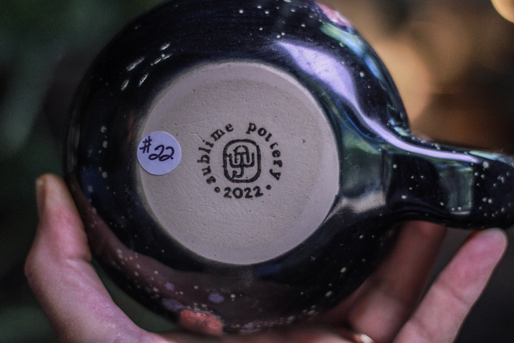 22-D Midnight Bliss Gourd Mug - TOP SHELF, 20 oz.