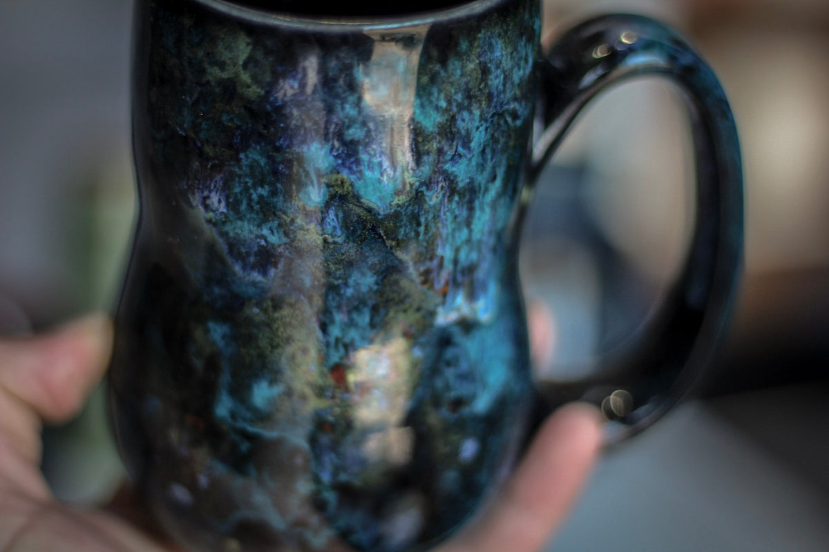 23-B Moss Agate Gourd Mug, 14 oz.