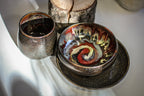 23-B Rainbow Grotto Hermit Set, 12 oz. cup/ 15 oz. bowl