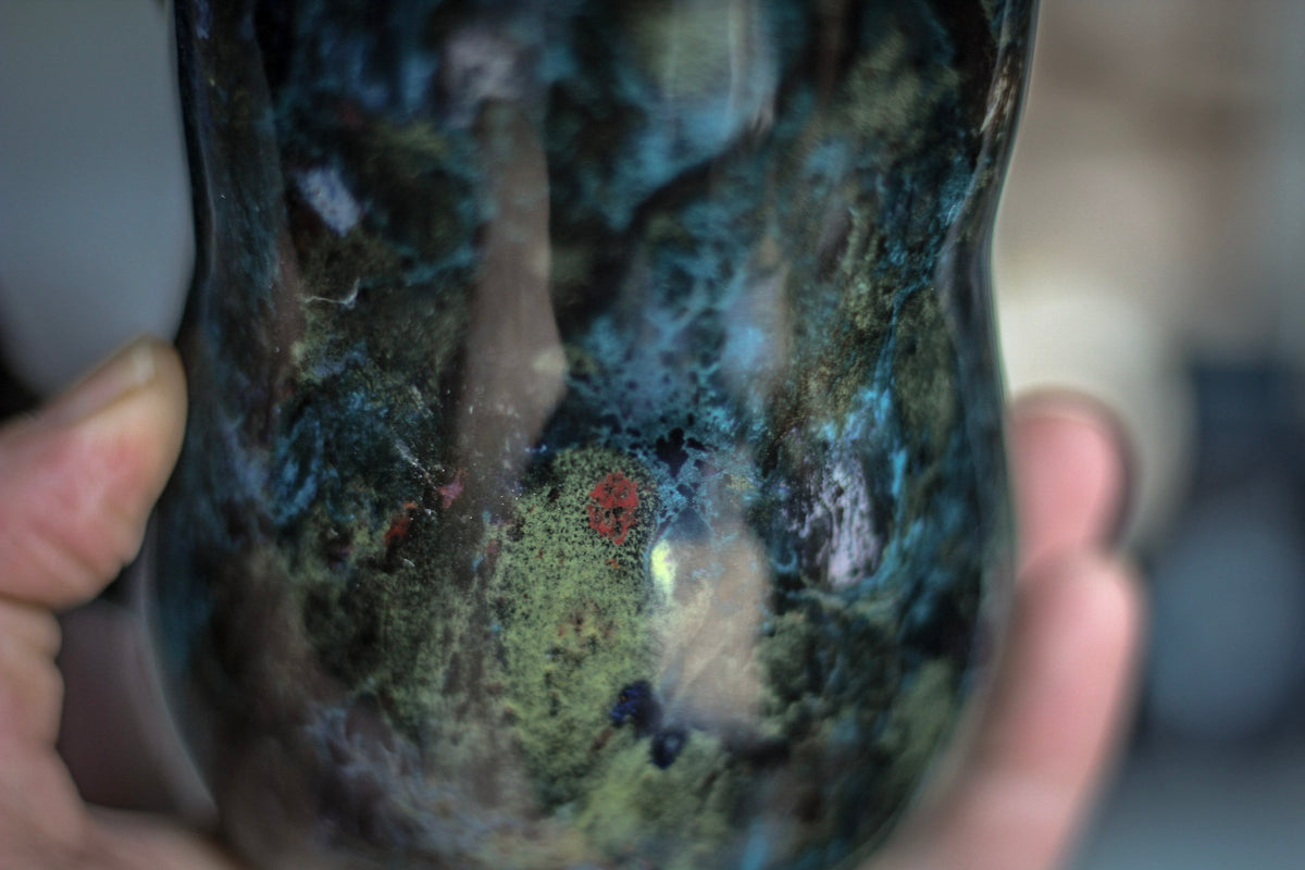 23-B Moss Agate Gourd Mug, 14 oz.