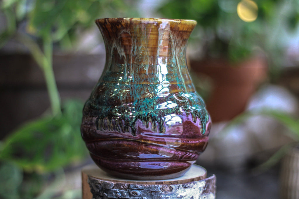 23-D Aqua Falls Flared Notched Textured Mug, 22 oz.