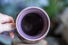 Load image into Gallery viewer, 25-A Purple Rainbow Grotto Flared Mug, 19 oz.