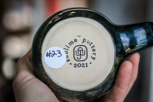 23-B Moss Agate Gourd Mug, 14 oz.