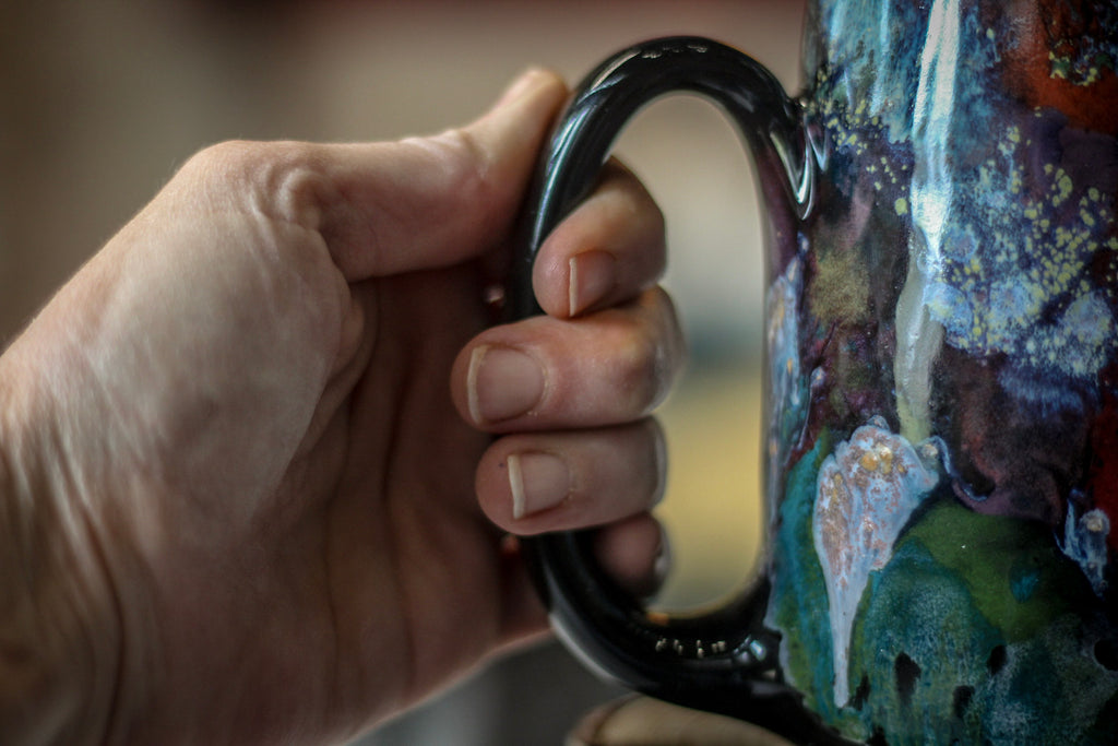 25-A Rainbow Stellar Mug - TOP SHELF, 19 oz.