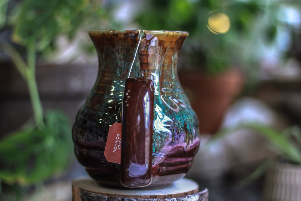 23-D Aqua Falls Flared Notched Textured Mug, 22 oz.