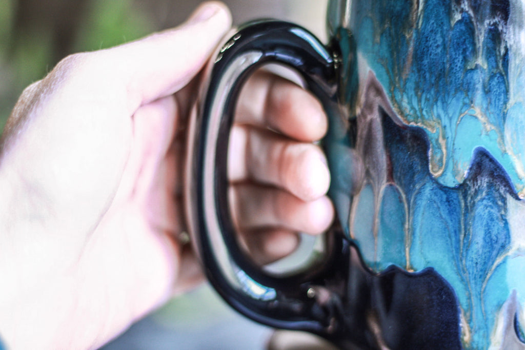 23-D Turquoise Grotto Notched Mug - MINOR MISFIT, 25 oz. - 10% off