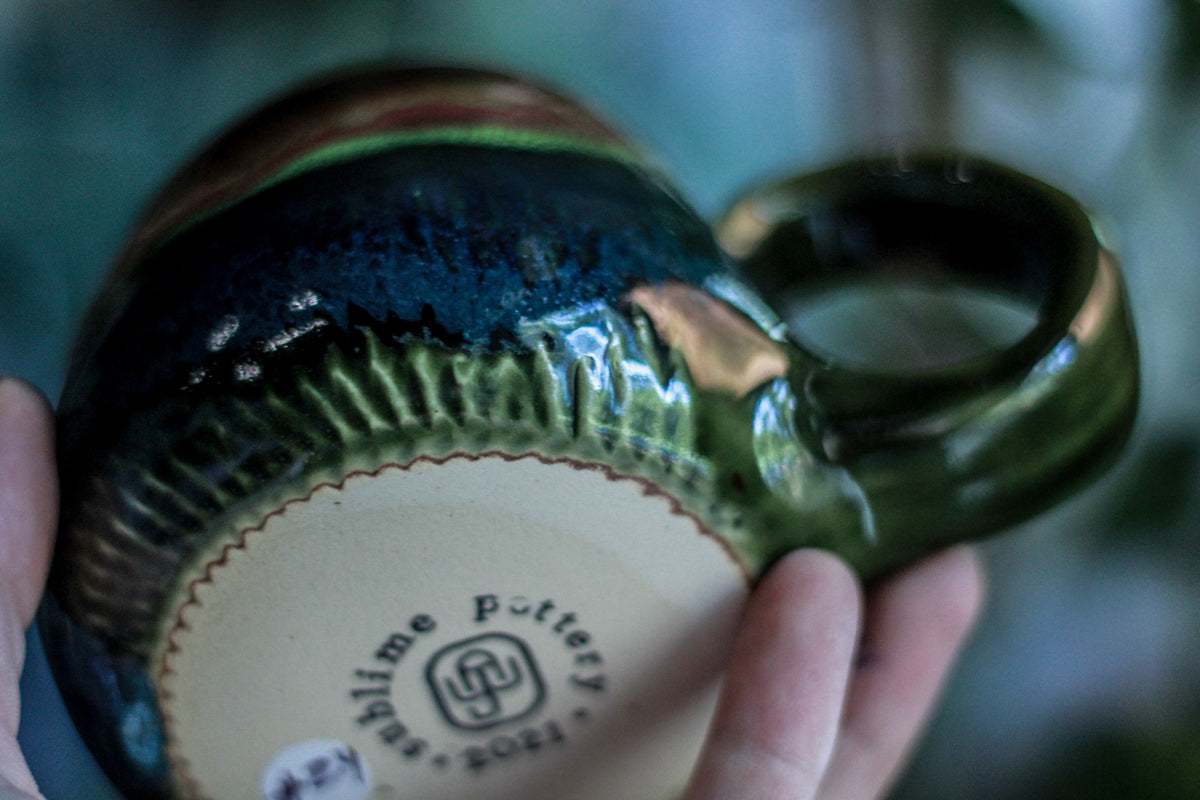 EXPERIMENTAL AUCTION #24 Squat Textured Mug, 10 oz.