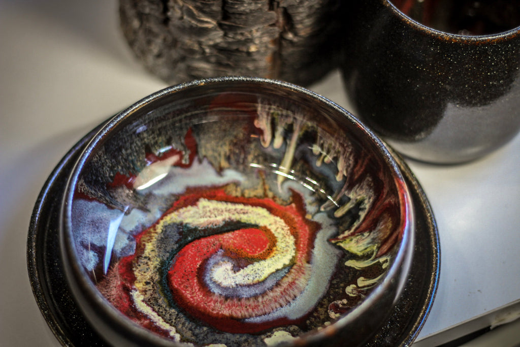 23-B Rainbow Grotto Hermit Set, 12 oz. cup/ 15 oz. bowl