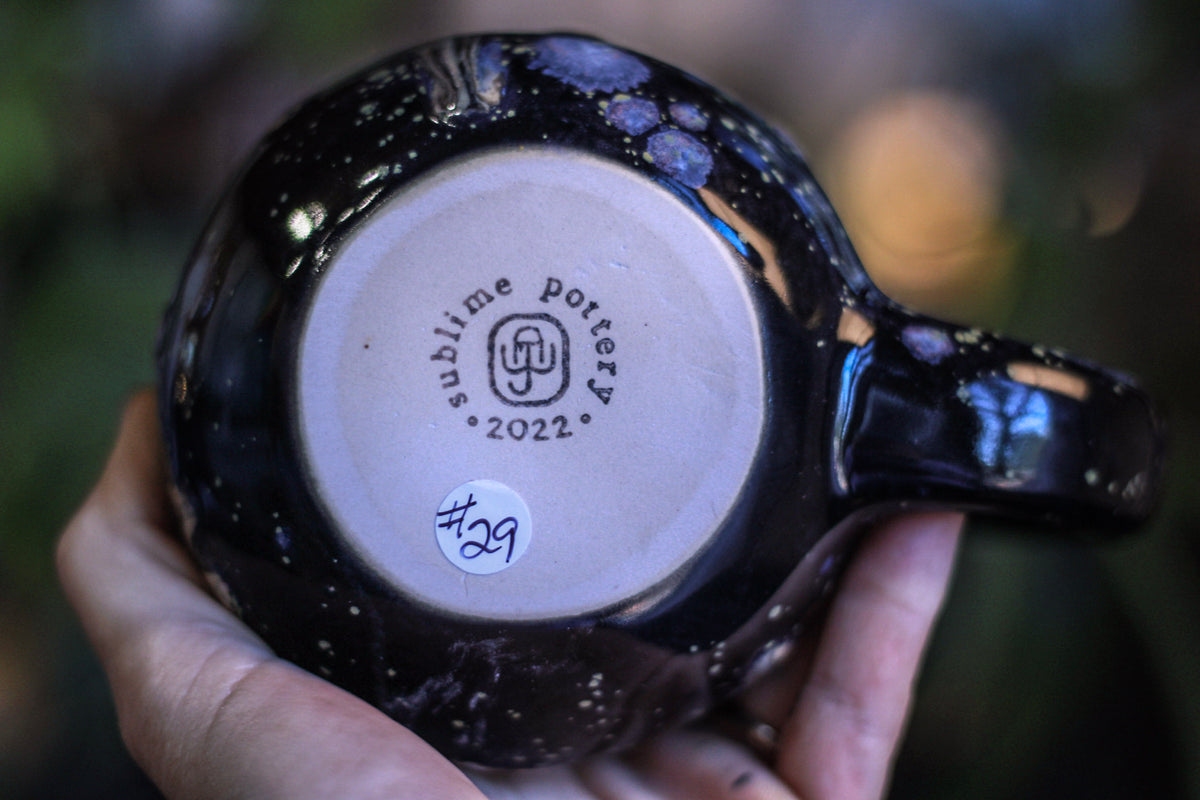 29-C Cosmic Amethyst Grotto Gourd Mug, 24 oz.