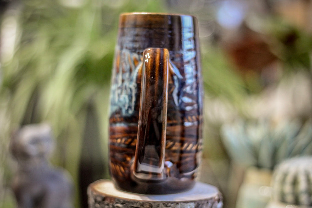 24-E Tribal Wave Textured Stein, 20 oz.